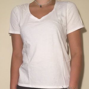 Basic White V-Neck